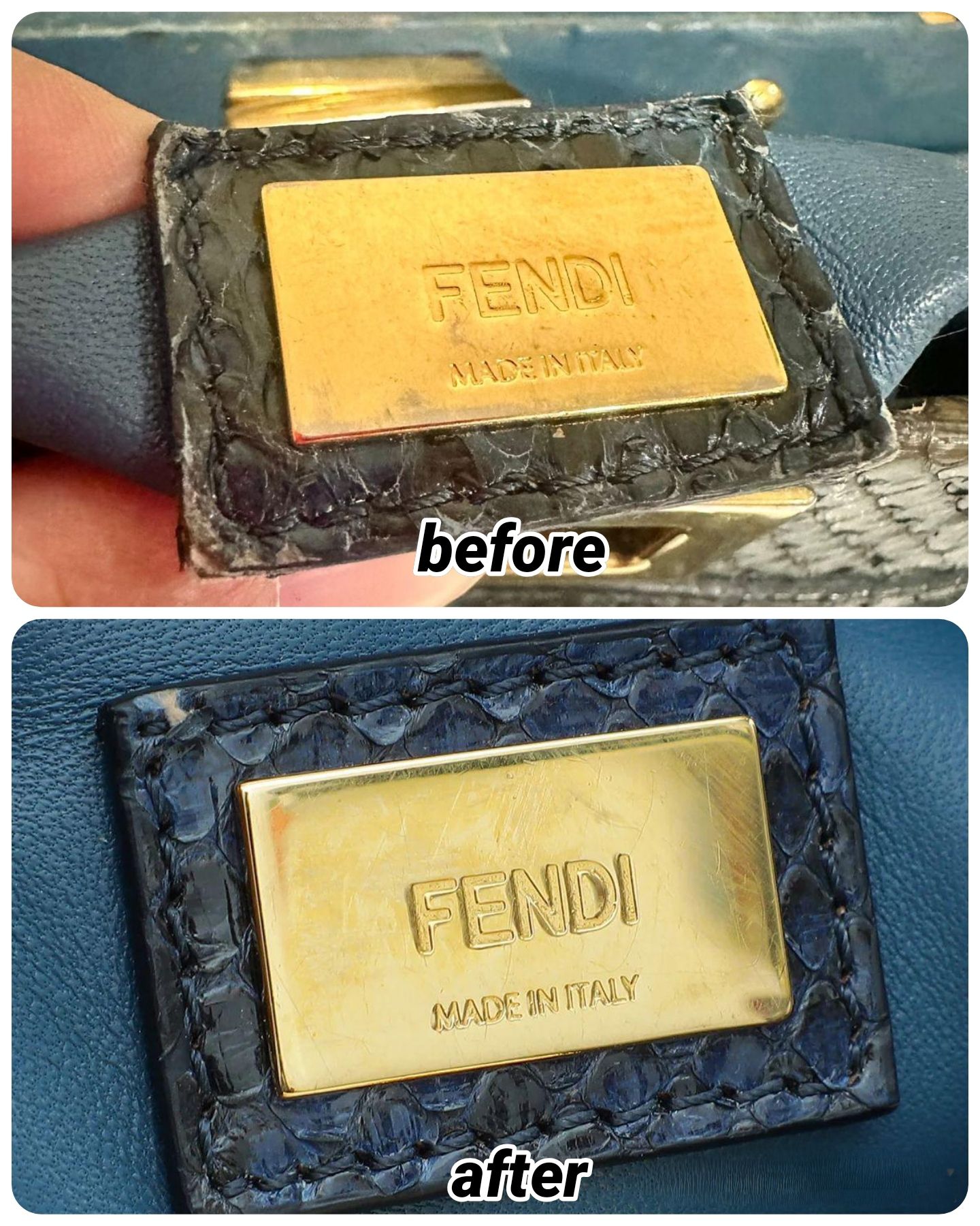 Chanel Bag Before Color Restoration